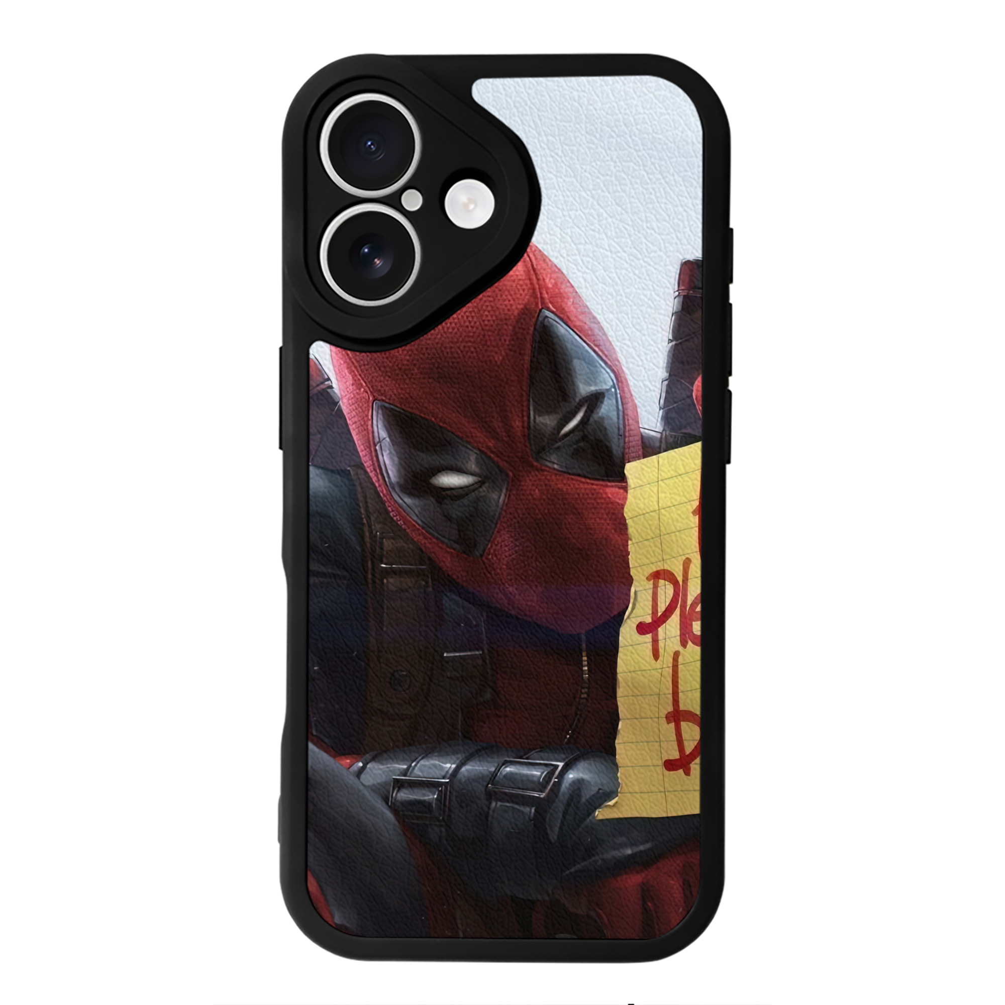 （画像用） Deadpool デッドプール 【iPhone 16シリーズ対応】シリコンスマホケース（レザー調） 材質：シリコン